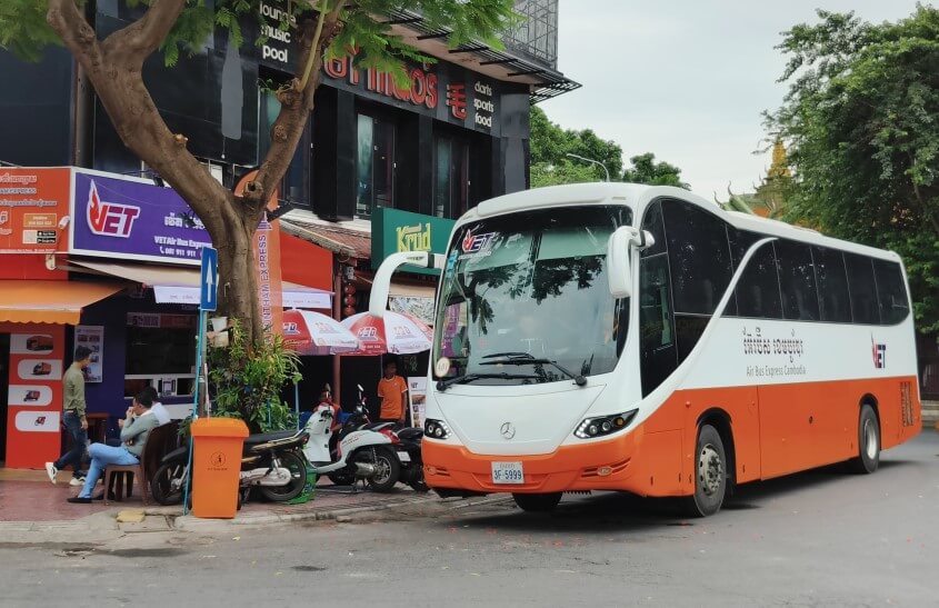 Kambodscha Reiseroute - Reisen mit dem Bus