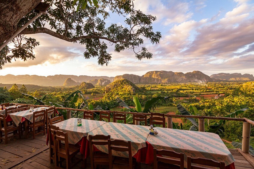 Essen im Restaurant Bacon del Valle